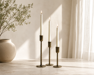 Lovely Modern Taper Aluminium Candlestick Holder Handmade Premium Quality Eco-Friendly Home Decor Wedding Dining <b>Table</b> - Product Image 4