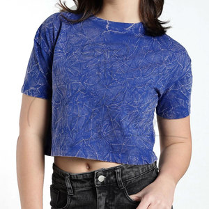 เสื้อกล้ามลำลองสำหรับออกกำลังกายฤดูร้อนใหม่ ผ้าคอตตอนย้อมสีเอซิด ทรงครอปสำหรับผู้หญิง - Product Image 5