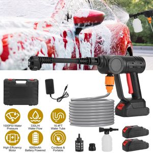 Idropulitrice Elettrica Portatile Senza Fili 1000PSI, Spruzzatore ad Alta Pressione con 6 Ugelli per Pulizia Auto - Product Image 1