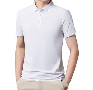 Polo de Algodón Premium para Hombre, Manga Corta, Estilo Casual para Golf, Transpirable, Color Sólido, Estilo Ejecutivo, Aspecto Elegante, ODM OEM - Product Image 2