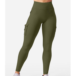 Classic Reinforced Design Yoga Legging For Women Moisture Wicking Breathable Polyester Spandex Gym <b>Tights</b> Matching Top - Product Image 1