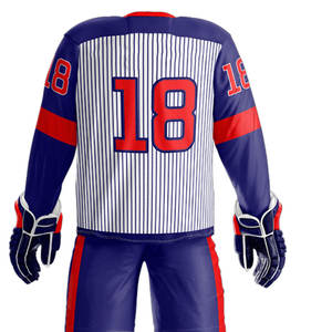 Concevez votre propre ensemble de maillots de hockey sur glace pour équipe, impression professionnelle de haute qualité, nom d'équipe personnalisé pour adultes - Product Image 5