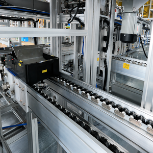Automated Rotary Positioning Conveyor Roller Track Assembly Line Stainless Steel Frame Adjustable Speed for Manufacturing - Product Image 1
