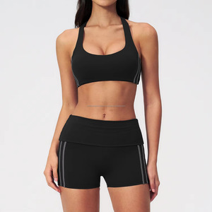 High Waist Solid Color <b>Flared</b> Leg Yoga <b>Leggings</b> With Side Stripe Elastic Waist Full Length Activewear Women's Sportswear - Product Image 6