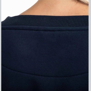 Sudaderas con Capucha Extra Grandes para Mujer, Premium, con Estampado Personalizado, OEM, Venta al Por Mayor, Ropa Casual Urbana, Suministro al Por Mayor, Sudadera Corta Azul Marino para Mujer - Product Image 6