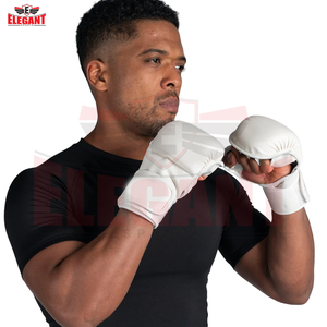 Nouvel équipement d'arts martiaux mixtes (MMA) tendance, directement de l'usine, avec logo personnalisé, couleur unie blanche, pour grappling, sparring, gants de MMA - Product Image 5