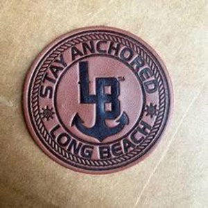 Écusson en cuir personnalisé tête de singe, en relief 3D, à coudre, forme octogonale, en similicuir PU, pour sacs, vêtements, chapeaux, badges de vêtements - Product Image 2