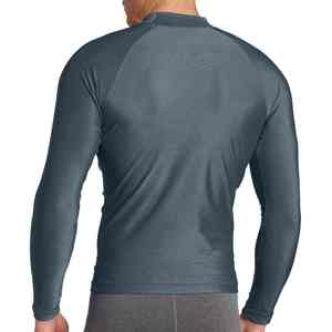 เสื้อรัดรูปแขนยาวคอกลมแบบใหม่ OEM รับผลิตตามสั่ง ป้องกันการเสียดสี ป้องกันอันตราย สำหรับผู้ชาย เล่นกีฬา - Product Image 2