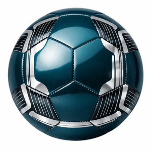 Ballon de football officiel de haute qualité avec nom de marque personnalisé, en cuir PU, pour entraînement professionnel, utilisation en intérieur et en extérieur - Product Image 1