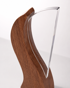 Wooden & Acrylic Medal Holder Display 3mm Thickness Customizable Color & Logo - Product Image 2