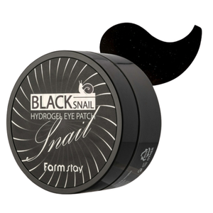แผ่นมาส์กใต้ตาฟาร์มสเตย์ แบล็ค สเนล ไฮโดรเจล 90 กรัม - Product Image 1