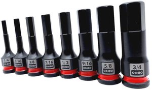 1/2" 78mmL 8pcs Impact Hex <b>Bit</b> Socket set - Product Image 5