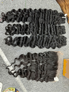 Cheveux humains vierges vietnamiens bouclés/ondulés, double trame machine, trame plate, toutes couleurs, compatibles permanente - Product Image 4