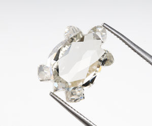 OM GEMS Diamante de Laboratorio CVD/HPHT de 3.45 CT, Corte Tortuga Personalizado, Claridad VVS, VS, Diamante Suelto de Laboratorio de Excelente Calidad para Joyería - Product Image 3