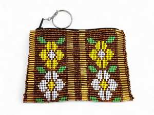 Vintage Bohemian Embroidered Beaded Coin Purse Handmade Eco-friendly Lightweight Durable Zipper Closure <b>Mini</b> Unisex - Product Image 4