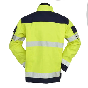 Hi Vis Reflective <b>Waterproof</b> Windproof Breathable CE Certified Safety <b>Work</b> Jacket Custom Logo Printing for Winter Construction - Product Image 3