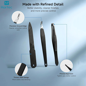 Top Trendy Professional Stainless Steel Manicure and Pedicure Set Eco Friendly Packaging Stainless Steel Cuticle Grooming Set - Product Image 4