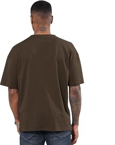 T-shirt homme uni, col rond, manches courtes, coton de haute qualité, t-shirt pour homme - Product Image 5