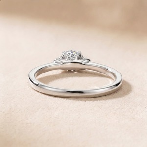 Anillo de Compromiso Solitario de Diamante Cultivado en Laboratorio, Corte Brillante Redondo, 1.00CT, Oro Blanco de 9K, para Mujer, Joyería Fina Personalizada - Product Image 4