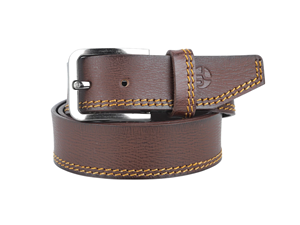 Ceinture en cuir véritable pour homme, décontractée et habillée, avec boucle simple classique en alliage, confortable - Product Image 2