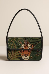 Sac à bandoulière perlé, Sac à main perlé personnalisé, Sac perlé tropical, Sac à main exotique, Sac artisanal, Sacs ornés de feuilles, Jungle - Product Image 3