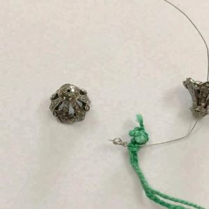 925 argent Sterling naturel pavé diamant fleuri perle casquette pendentifs à breloque derniers bijoux de mode du fournisseur au meilleur revendeur - Product Image 1