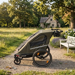 TC-2024S 3 in 1 Outdoor Adventure Child <b>Bike</b> Stroll <b>Trailer</b> Jogger Lightweight Design Aluminum Frame - Product Image 1