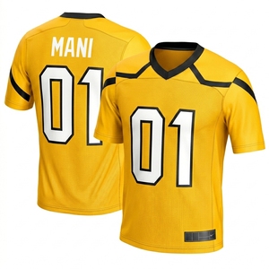 Maillots de football des États-Unis imprimés – 0 Gibbs, 97 Hutchinson, 16 Jared Goff, 14 St Brown, 20 Sanders, 58 Sewell, 5 Montgomery – Respirants pour hommes - Product Image 3