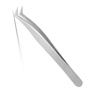 แหนบต่อขนตาแบบมืออาชีพ ปลายโค้งมน ปลายแหลม สำหรับต่อขนตาและดัดขนตา - Product Image 4