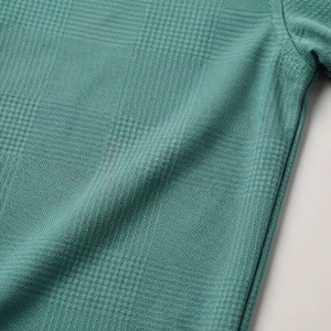 Polo de Punto de Manga Corta Color Verde Azulado para Hombre, Corte Regular Informal, Diseño con Botones - Product Image 5