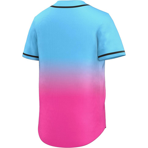 Pinstripe Baseball Jersey Black White Stripe Retro <b>Button</b> Front Short Sleeve Softball Uniform - Product Image 2