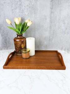 Bandeja Otomana de Madera para Decoración de Sala de Estar - Product Image 1