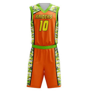 Ensemble de maillot et short de basketball pour hommes, qualité supérieure, séchage rapide, personnalisable par sublimation, tenue de sport athlétique pour l'entraînement - Product Image 5