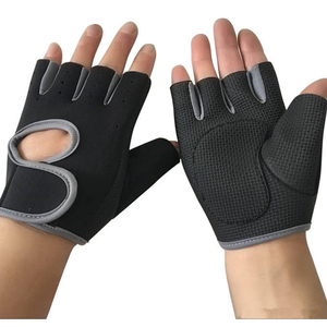 Wholesale Custom Half-finger PU Leather Weightlifting <b>Gloves</b> for Men-Waterproof Breathable Lightweight Drawstring Closure Gym - Product Image 1
