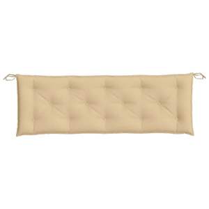 Coussin de banc de jardin 100% polyester mélangé beige, coussins et oreillers d'extérieur - Product Image 4