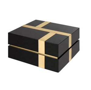 กล่องของขวัญผลไม้ที่ว่างเปล่าทำจากไม้สี่เหลี่ยมทำจากเรซิ่นทรงสี่เหลี่ยมทันสมัยได้รับความนิยมสูง - Product Image 5