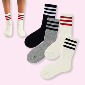 Men's Cotton <b>Socks</b> High Quality Custom Logo Stripe Retro Sport <b>Socks</b> Vietnam Factory Cushioning Crew <b>Socks</b> Men <b>Moisture</b>-wicking - Product Image 1