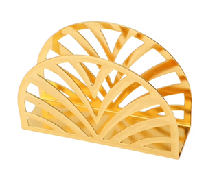 Porta servilletas de latón de lujo, diseño de concha de alta calidad, moderno, para decoración de mesa de comedor. - Product Image 4