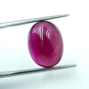 Gema de Rubí Rosa de 12.00 Quilates, Corte Oval Cabujón, 15.5x12x7MM, Marca HAYAAT GEMS para Joyería - Product Image 4