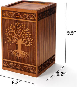 Urna de madera para cenizas humanas, urnas funerarias para cremación, para hombres y mujeres, urnas de alta calidad - Product Image 2