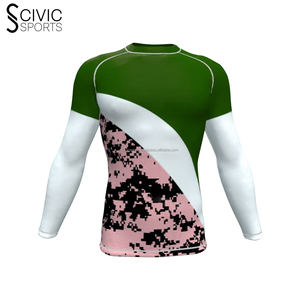 MMA BJJ Rash Guard para hombres Ropa de artes marciales completamente sublimada personalizada para entrenamiento y competición Camiseta de lucha libre - Product Image 1