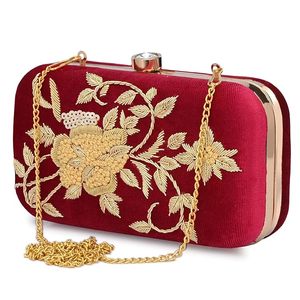 กระเป๋าคลัทช์ปักลายทำมือ ราคาประหยัด กระเป๋าถือผู้หญิงทันสมัยสำหรับงานแต่งงาน งานปาร์ตี้ และงานเฉลิมฉลองต่างๆ - Product Image 1