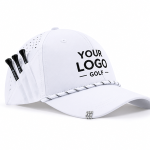 Sporty Golf <b>Hat</b> with Tee <b>Holder</b> & Rope Custom Logo Common Golf <b>Hats</b> for Men Women OEM Bulk Supplier - Product Image 1