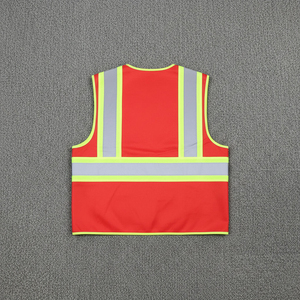 Gilet de sécurité réfléchissant haute visibilité avec fermeture éclair pour les travailleurs de la construction, de l'ingénierie et de l'entretien - Product Image 5