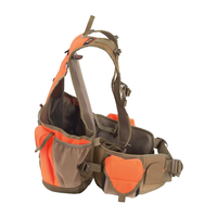 Gilet de chasse réversible unisexe camouflage orange et marron, col montant, fermeture éclair, en polyester doux, vêtement d'extérieur décontracté