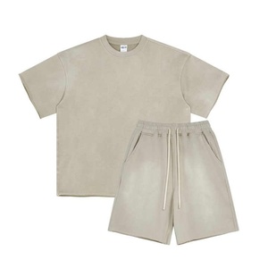 New Summer Men's <b>Set</b> Sporting Suit Short Sleeve T Shirt And Shorts Two Piece <b>Twin</b> <b>Set</b> Cotton Casual Knitted Men <b>Twin</b> <b>Sets</b> - Product Image 3