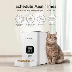 Comederos Automáticos para Gatos - Dispensador de Comida Seca para Perros y Gatos con Control de Porciones Programable y Bolsa Desecante - Product Image 2