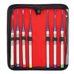Kit d'élévateurs luxateurs (7 pièces) avec poignée PDL – Instruments dentaires professionnels en acier inoxydable pour extraction et chirurgie buccale - Product Image 1