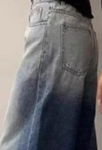 Women's <b>Boot</b> Cut Utility Denim Jeans with Pockets-Eco-Friendly Mid Waist Vintage Style - Product Image 6