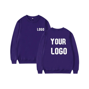 เสื้อสเวตเชิ้ตสีพื้นสำหรับเล่นกีฬา ฤดูใบไม้ร่วง/ฤดูหนาว เสื้อผู้ชายย้อมสีแบบ Garment Dyed ขอบเสื้อแบบ Distressed ราคาโรงงาน - Product Image 5